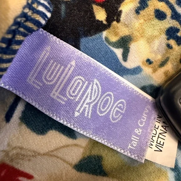 LuLaRoe Leggings Character Hard to Find Face Print Multicolor-Size Tall & Curvey - Picture 3 of 8